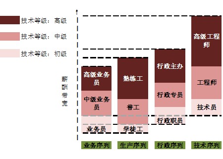 针对不同技术等级设定差异化的薪酬标准